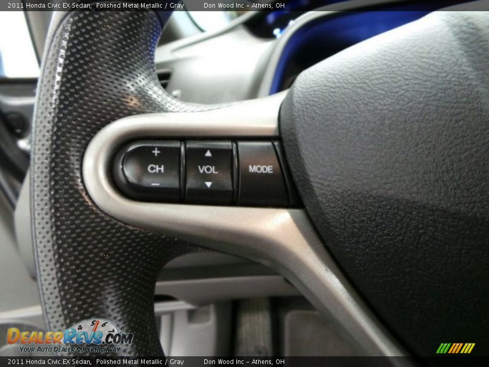 2011 Honda Civic EX Sedan Polished Metal Metallic / Gray Photo #19