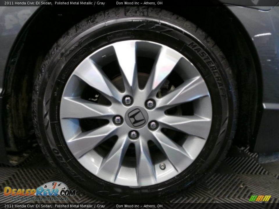 2011 Honda Civic EX Sedan Polished Metal Metallic / Gray Photo #29