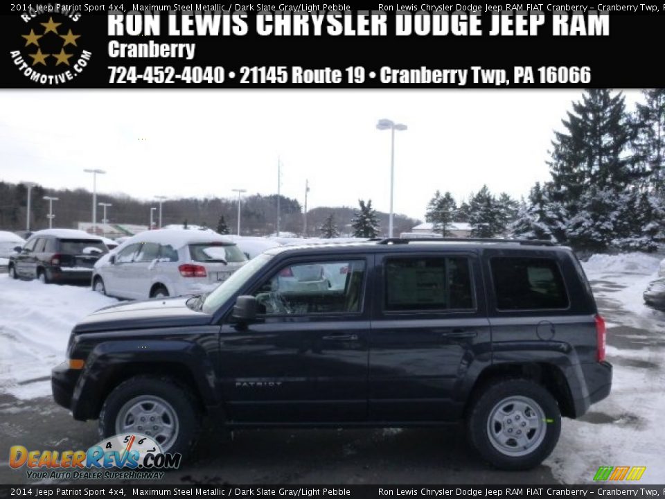 2014 Jeep Patriot Sport 4x4 Maximum Steel Metallic / Dark Slate Gray/Light Pebble Photo #1