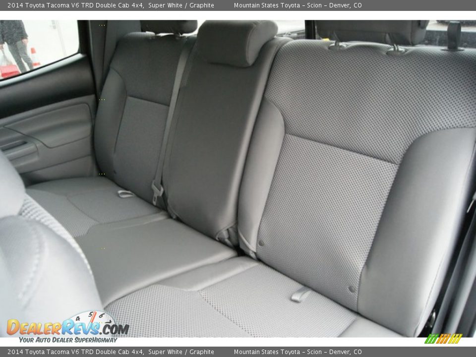 2014 Toyota Tacoma V6 TRD Double Cab 4x4 Super White / Graphite Photo #7
