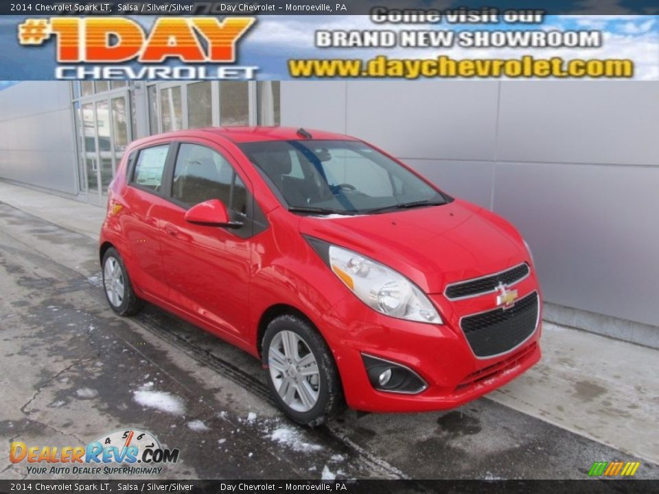 2014 Chevrolet Spark LT Salsa / Silver/Silver Photo #1