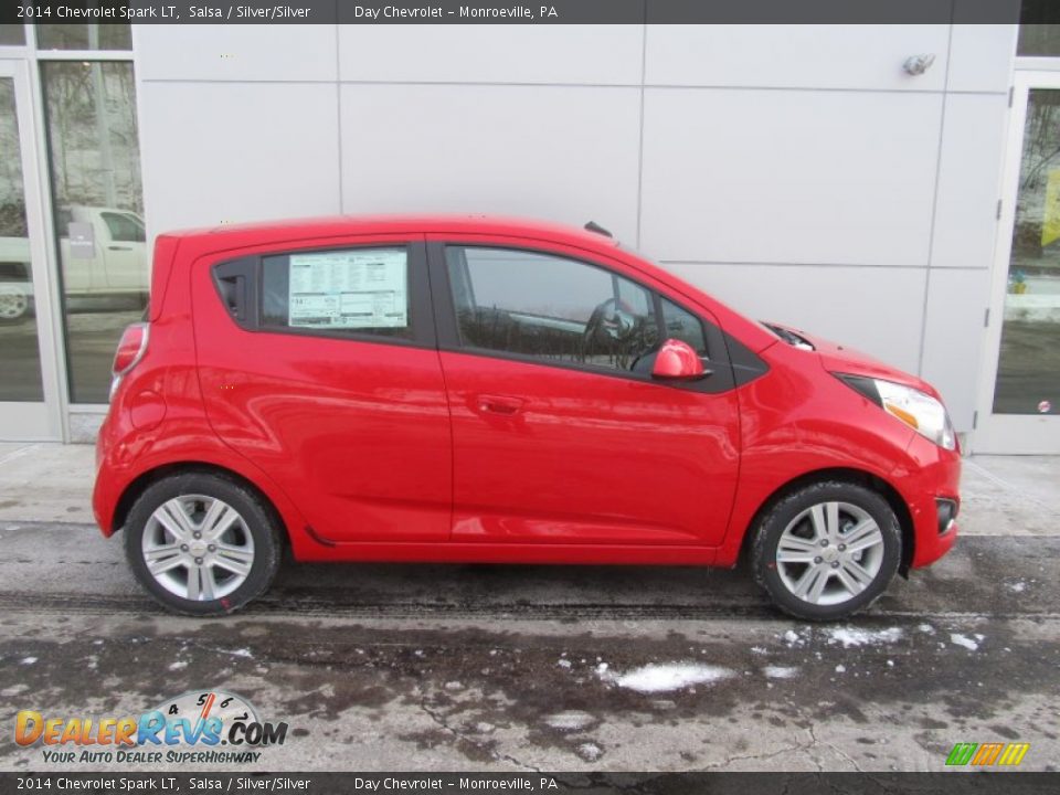 2014 Chevrolet Spark LT Salsa / Silver/Silver Photo #2