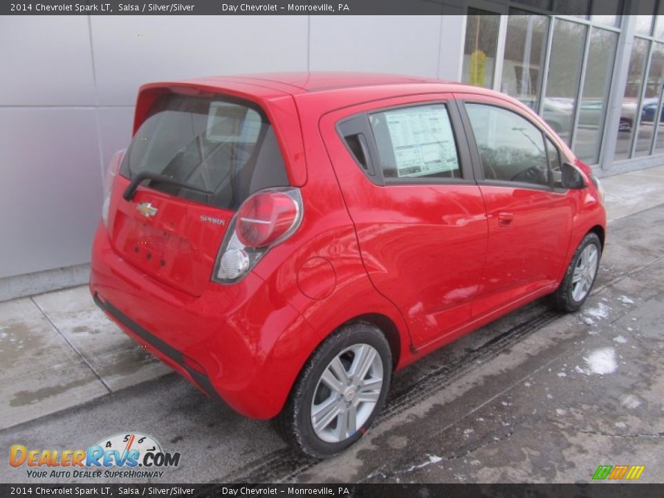 2014 Chevrolet Spark LT Salsa / Silver/Silver Photo #4