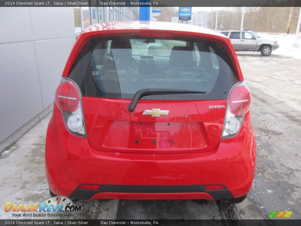 2014 Chevrolet Spark LT Salsa / Silver/Silver Photo #5
