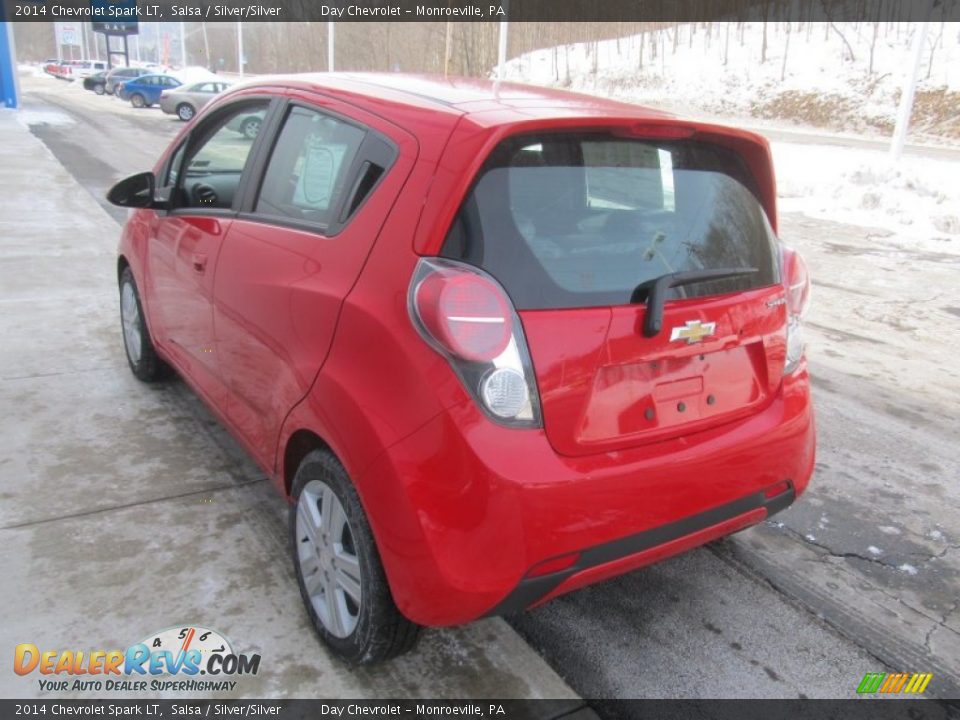 2014 Chevrolet Spark LT Salsa / Silver/Silver Photo #6