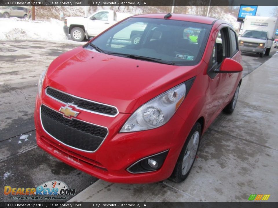 2014 Chevrolet Spark LT Salsa / Silver/Silver Photo #7