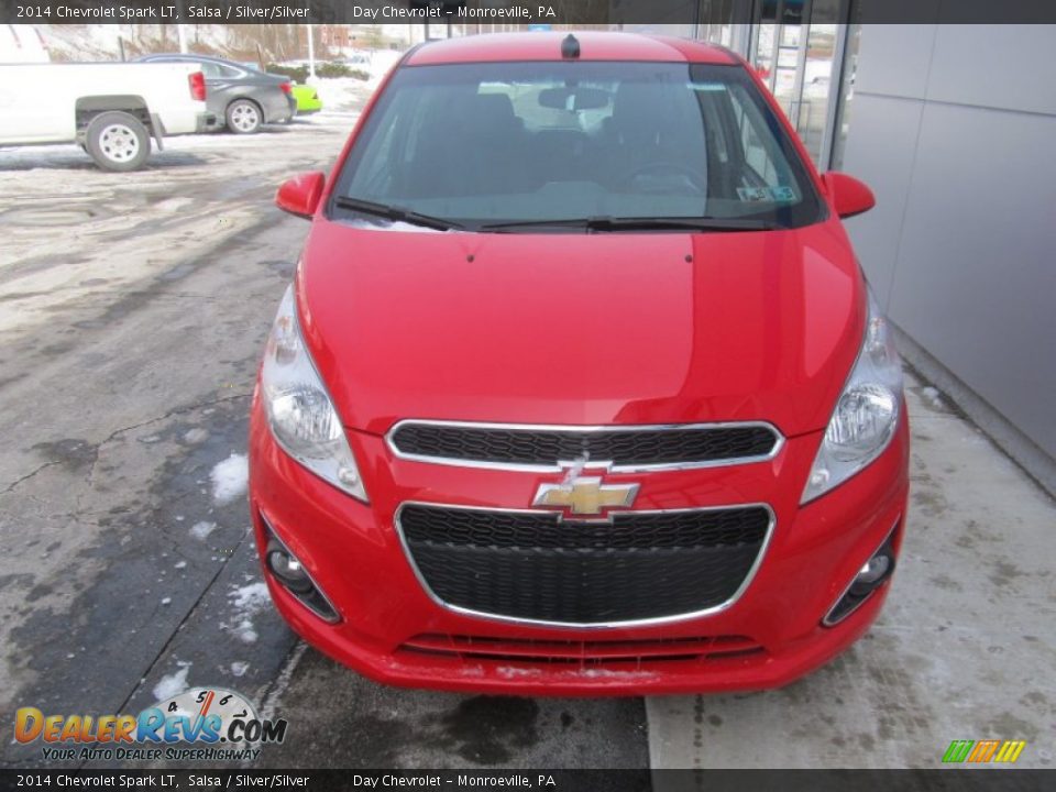 2014 Chevrolet Spark LT Salsa / Silver/Silver Photo #8