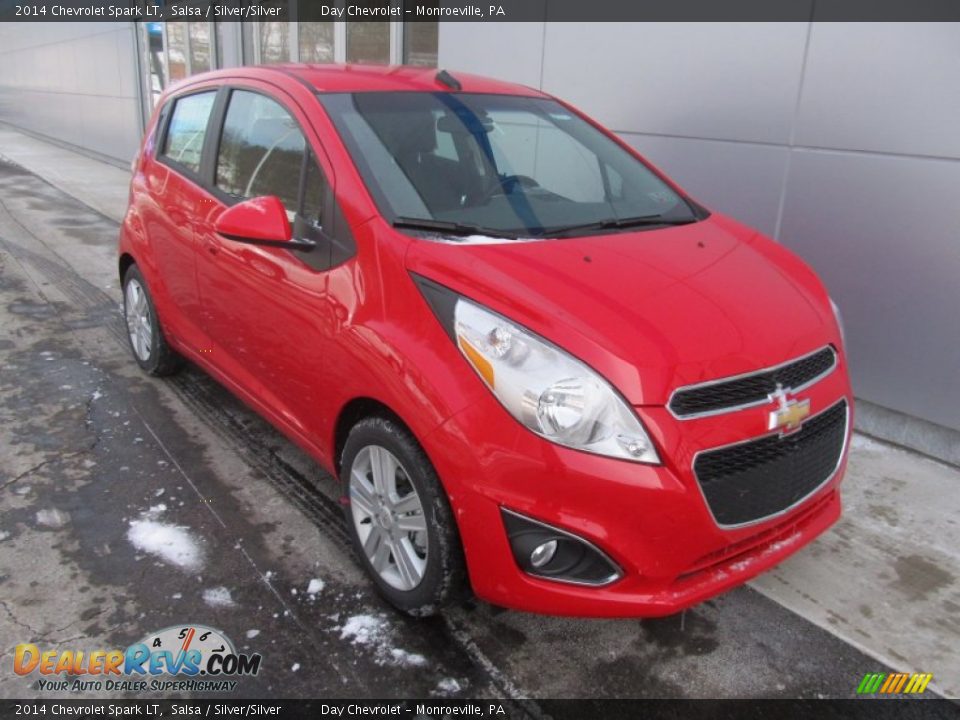 2014 Chevrolet Spark LT Salsa / Silver/Silver Photo #9