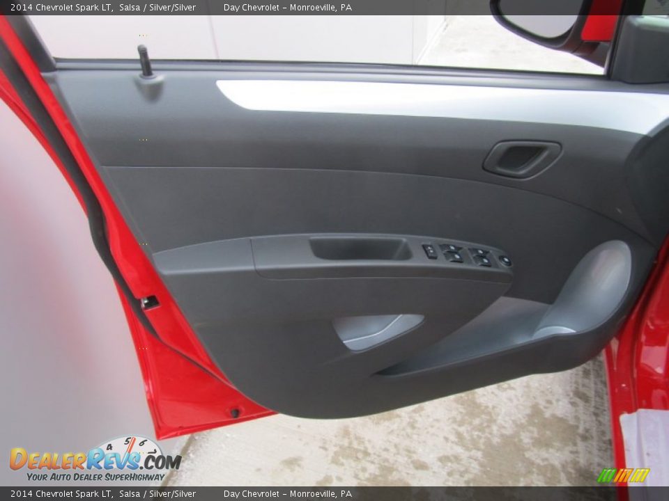 2014 Chevrolet Spark LT Salsa / Silver/Silver Photo #10