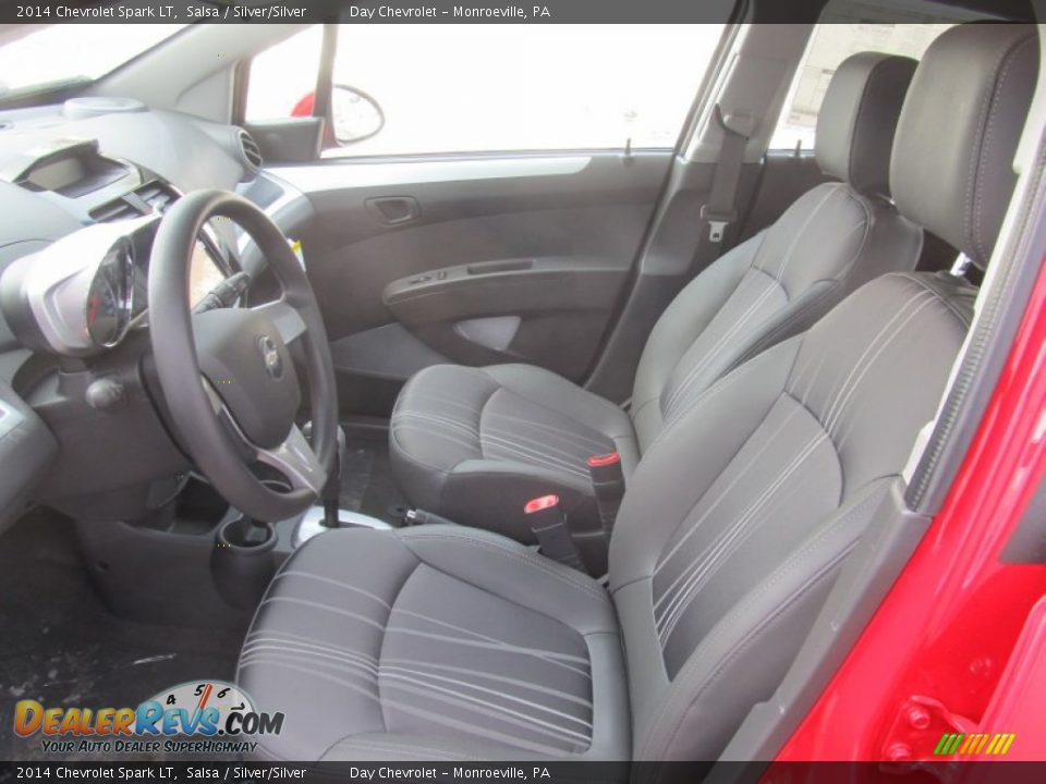 2014 Chevrolet Spark LT Salsa / Silver/Silver Photo #11