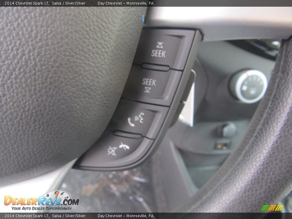 2014 Chevrolet Spark LT Salsa / Silver/Silver Photo #17