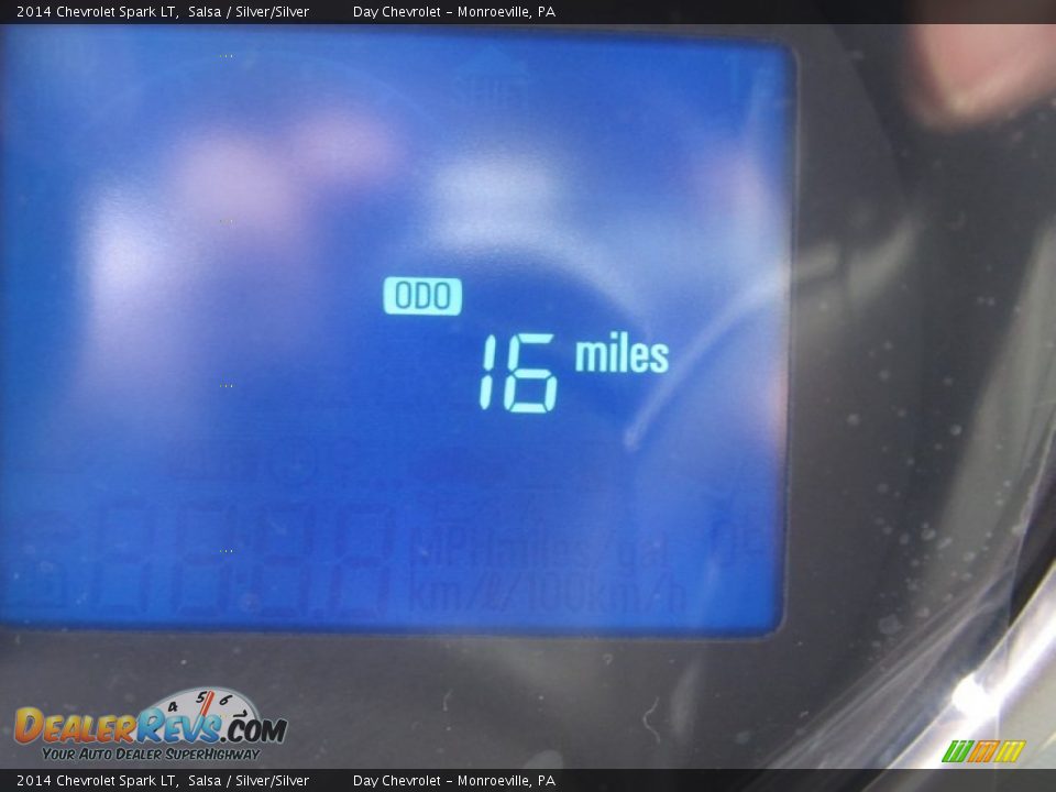2014 Chevrolet Spark LT Salsa / Silver/Silver Photo #20