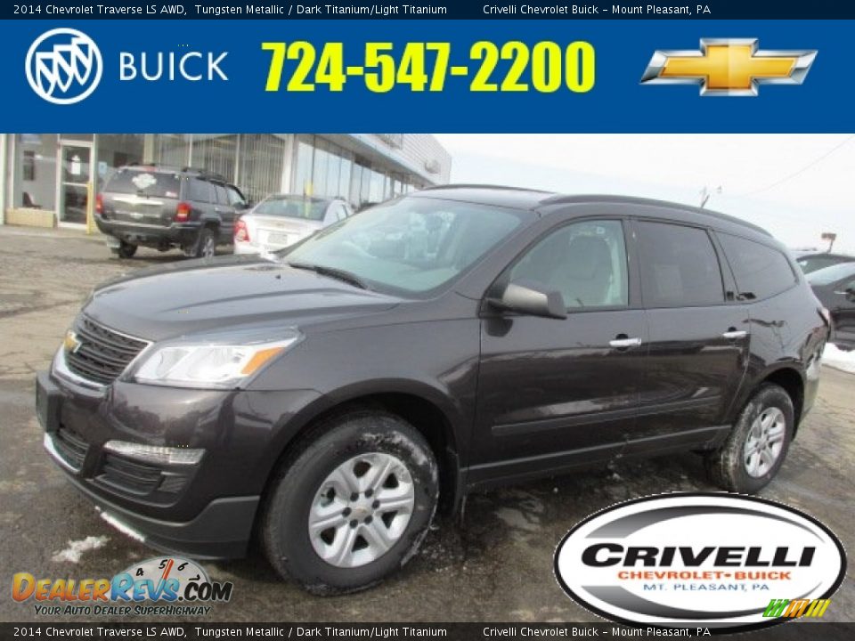 2014 Chevrolet Traverse LS AWD Tungsten Metallic / Dark Titanium/Light Titanium Photo #1