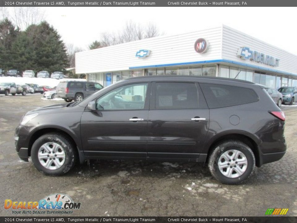 2014 Chevrolet Traverse LS AWD Tungsten Metallic / Dark Titanium/Light Titanium Photo #2