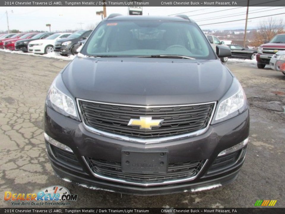 2014 Chevrolet Traverse LS AWD Tungsten Metallic / Dark Titanium/Light Titanium Photo #3