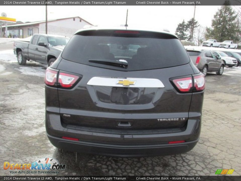 2014 Chevrolet Traverse LS AWD Tungsten Metallic / Dark Titanium/Light Titanium Photo #6