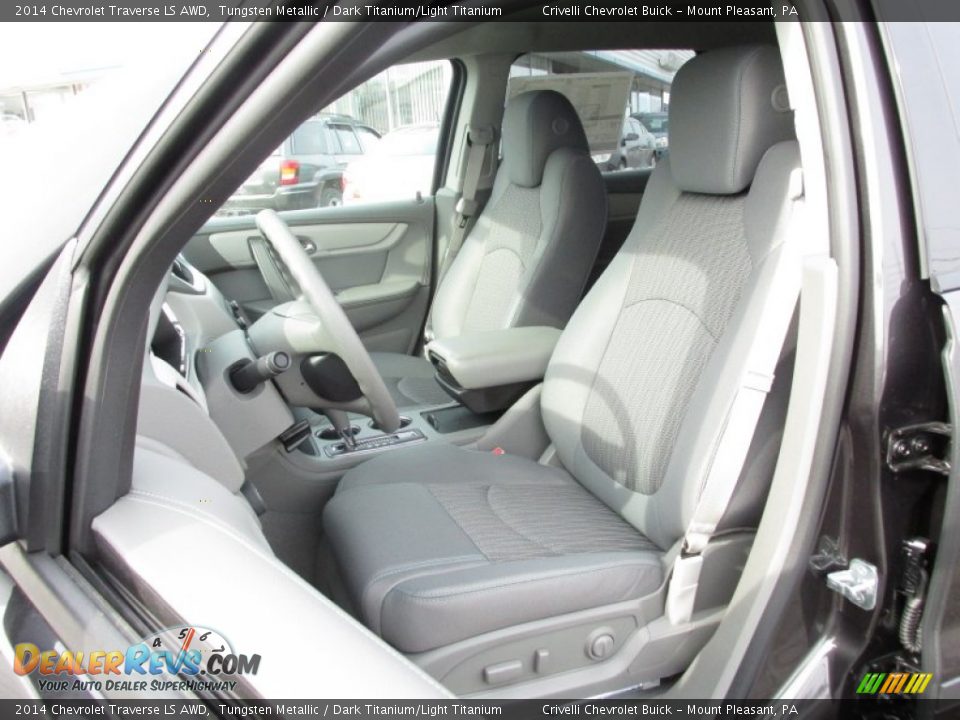 Front Seat of 2014 Chevrolet Traverse LS AWD Photo #10