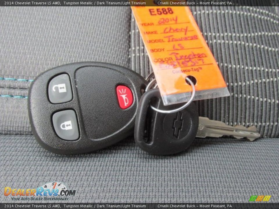 2014 Chevrolet Traverse LS AWD Tungsten Metallic / Dark Titanium/Light Titanium Photo #19