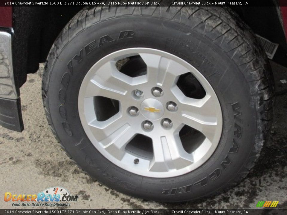 2014 Chevrolet Silverado 1500 LTZ Z71 Double Cab 4x4 Deep Ruby Metallic / Jet Black Photo #3