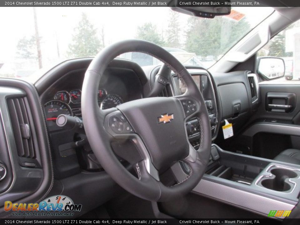 2014 Chevrolet Silverado 1500 LTZ Z71 Double Cab 4x4 Deep Ruby Metallic / Jet Black Photo #9