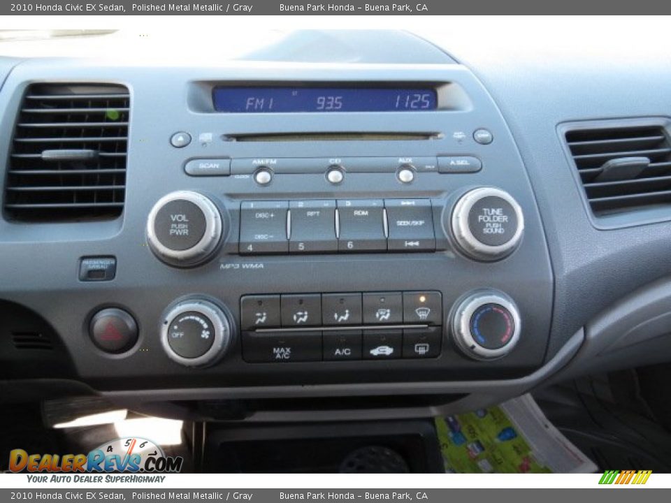 2010 Honda Civic EX Sedan Polished Metal Metallic / Gray Photo #3