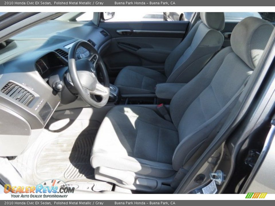 2010 Honda Civic EX Sedan Polished Metal Metallic / Gray Photo #4