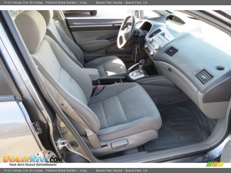 2010 Honda Civic EX Sedan Polished Metal Metallic / Gray Photo #6