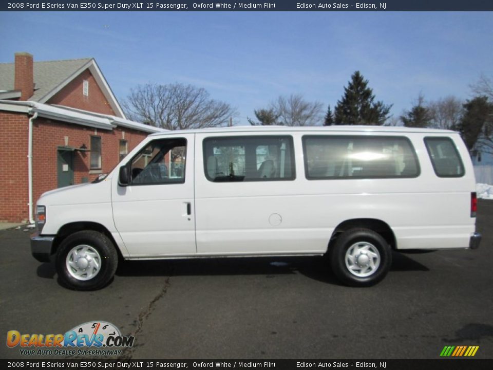 2008 Ford E Series Van E350 Super Duty XLT 15 Passenger Oxford White / Medium Flint Photo #1