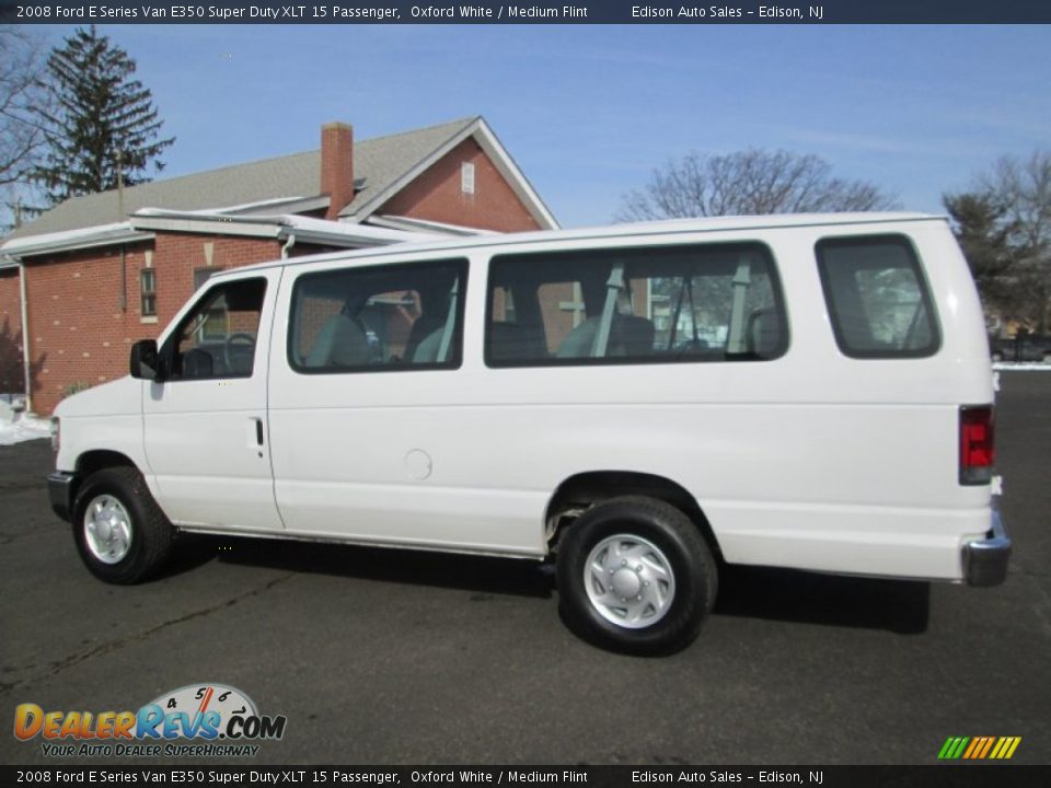 2008 Ford E Series Van E350 Super Duty XLT 15 Passenger Oxford White / Medium Flint Photo #4