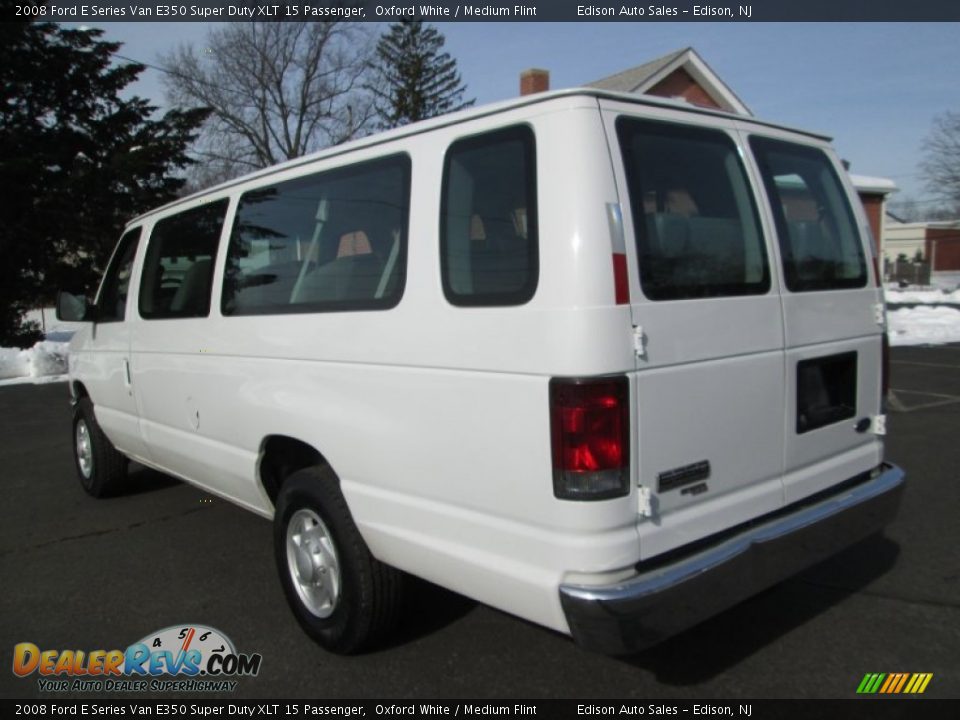 2008 Ford E Series Van E350 Super Duty XLT 15 Passenger Oxford White / Medium Flint Photo #5