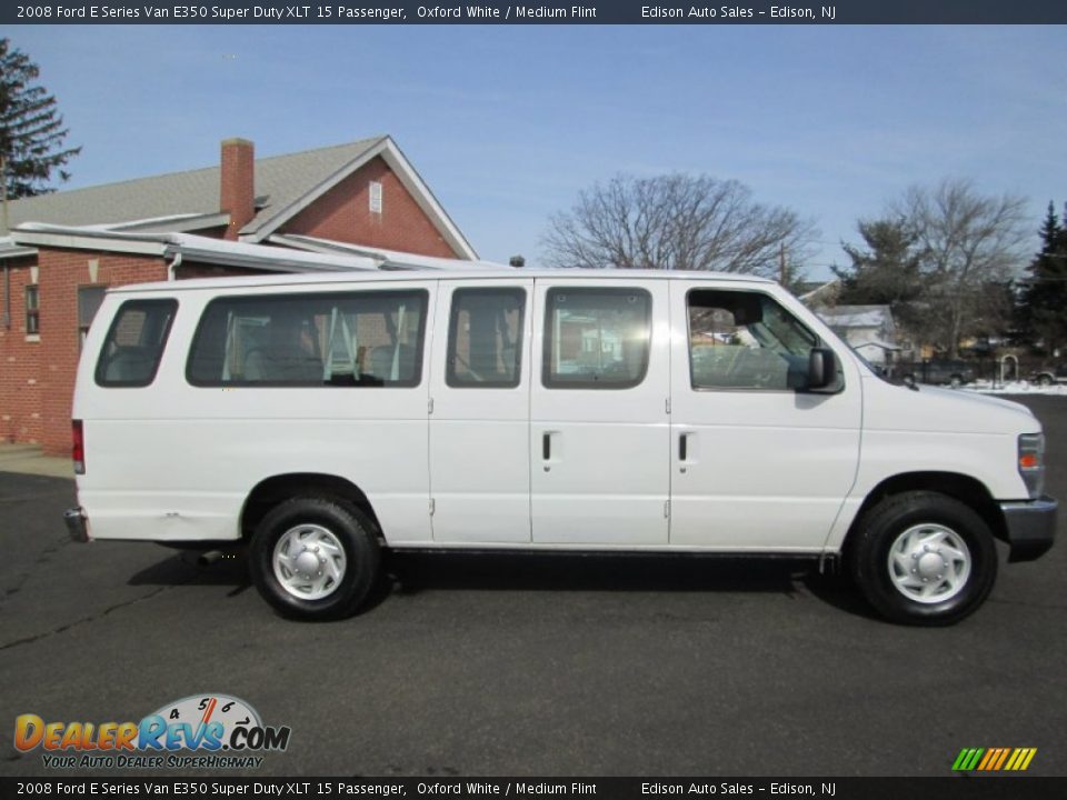 2008 Ford E Series Van E350 Super Duty XLT 15 Passenger Oxford White / Medium Flint Photo #9