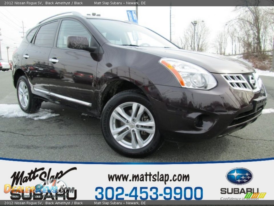 2012 Nissan Rogue SV Black Amethyst / Black Photo #1