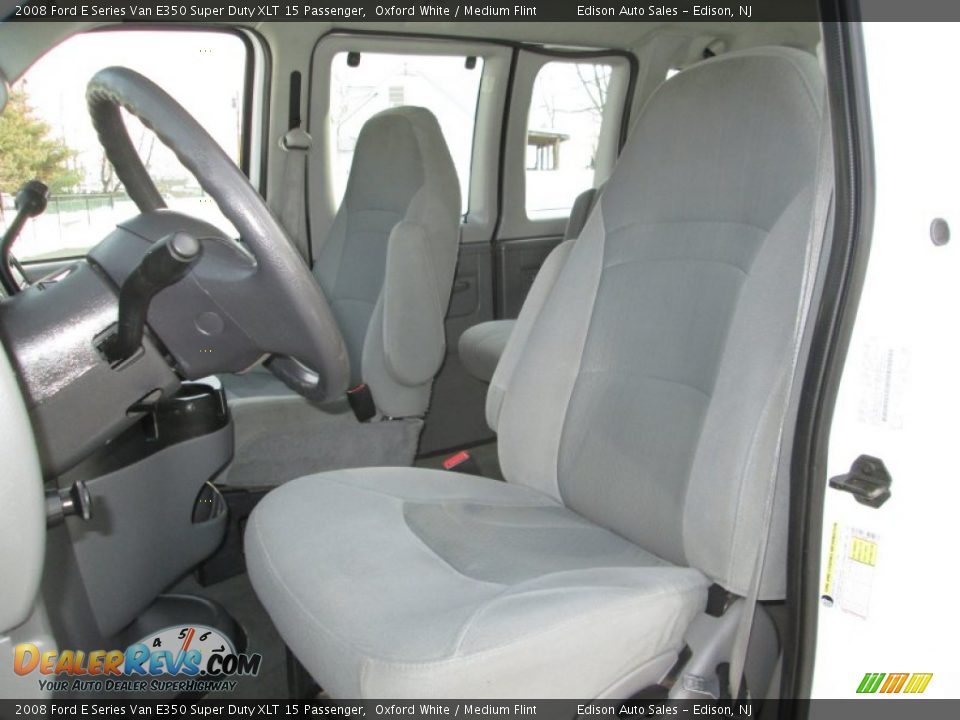 2008 Ford E Series Van E350 Super Duty XLT 15 Passenger Oxford White / Medium Flint Photo #13