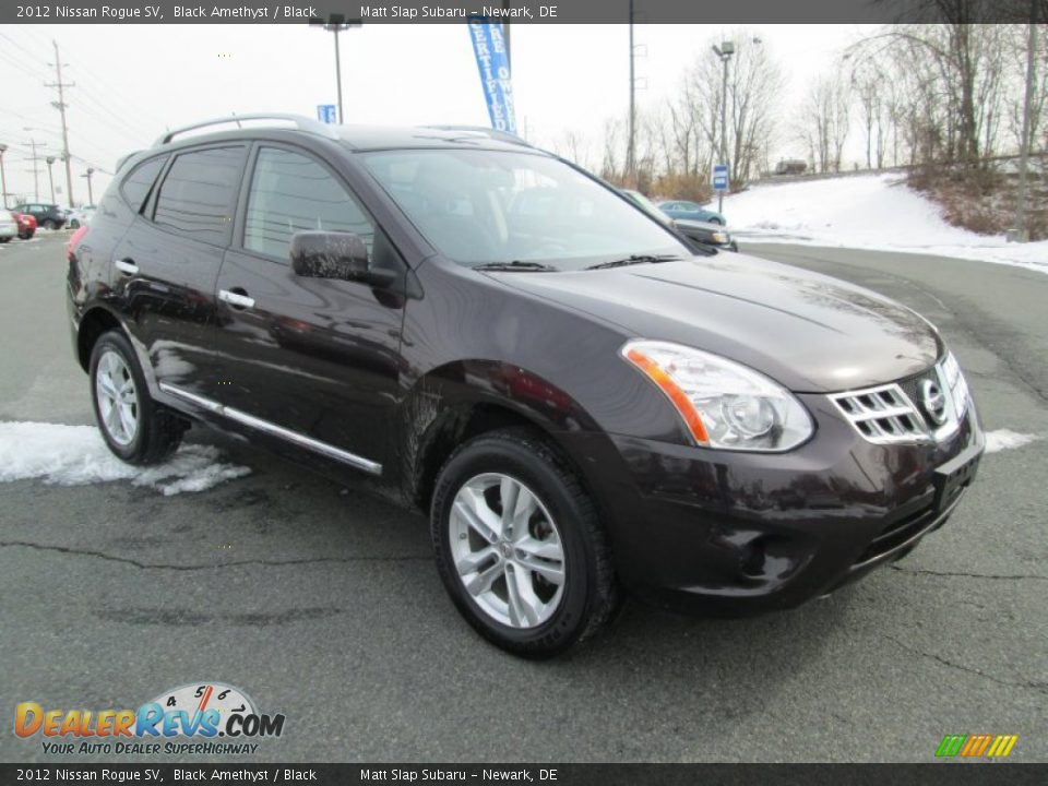 2012 Nissan Rogue SV Black Amethyst / Black Photo #4
