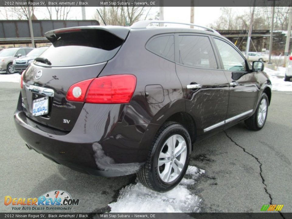 2012 Nissan Rogue SV Black Amethyst / Black Photo #6
