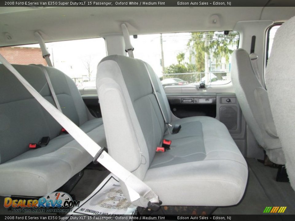 2008 Ford E Series Van E350 Super Duty XLT 15 Passenger Oxford White / Medium Flint Photo #17