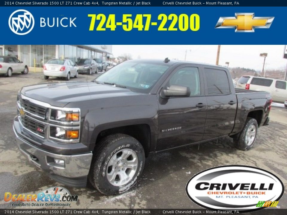 2014 Chevrolet Silverado 1500 LT Z71 Crew Cab 4x4 Tungsten Metallic / Jet Black Photo #1