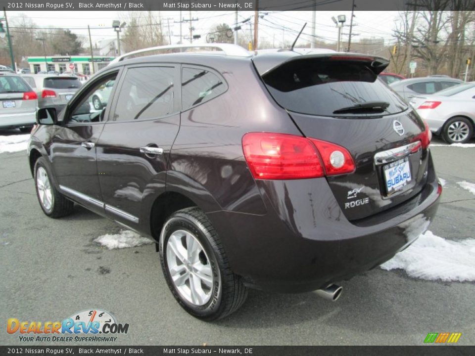2012 Nissan Rogue SV Black Amethyst / Black Photo #8