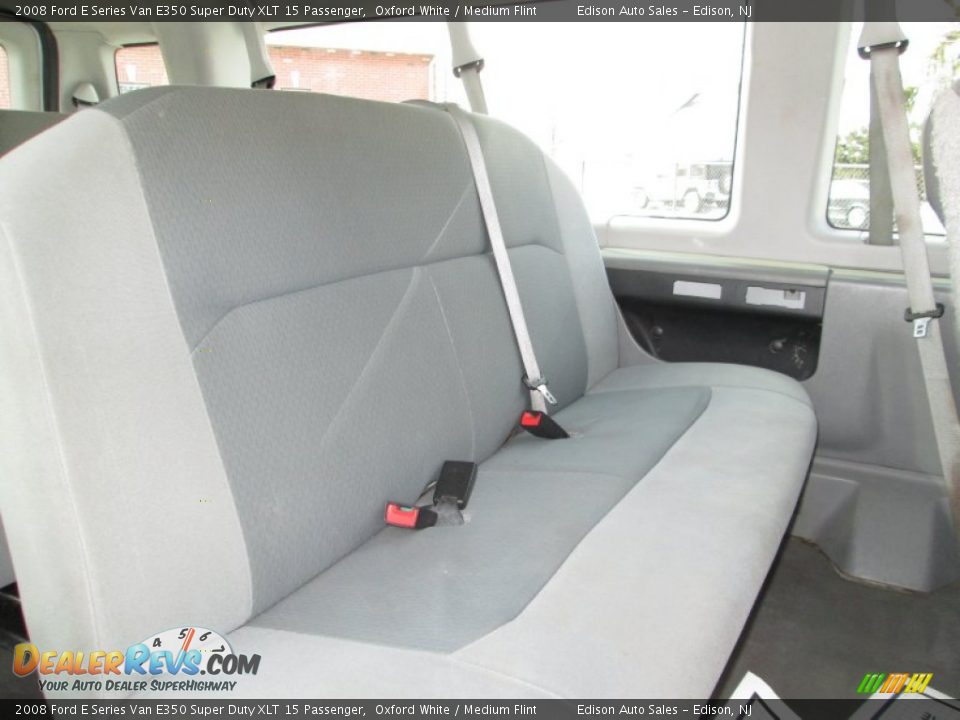 2008 Ford E Series Van E350 Super Duty XLT 15 Passenger Oxford White / Medium Flint Photo #18