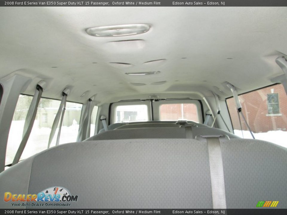 2008 Ford E Series Van E350 Super Duty XLT 15 Passenger Oxford White / Medium Flint Photo #22