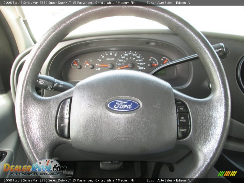 2008 Ford E Series Van E350 Super Duty XLT 15 Passenger Oxford White / Medium Flint Photo #24