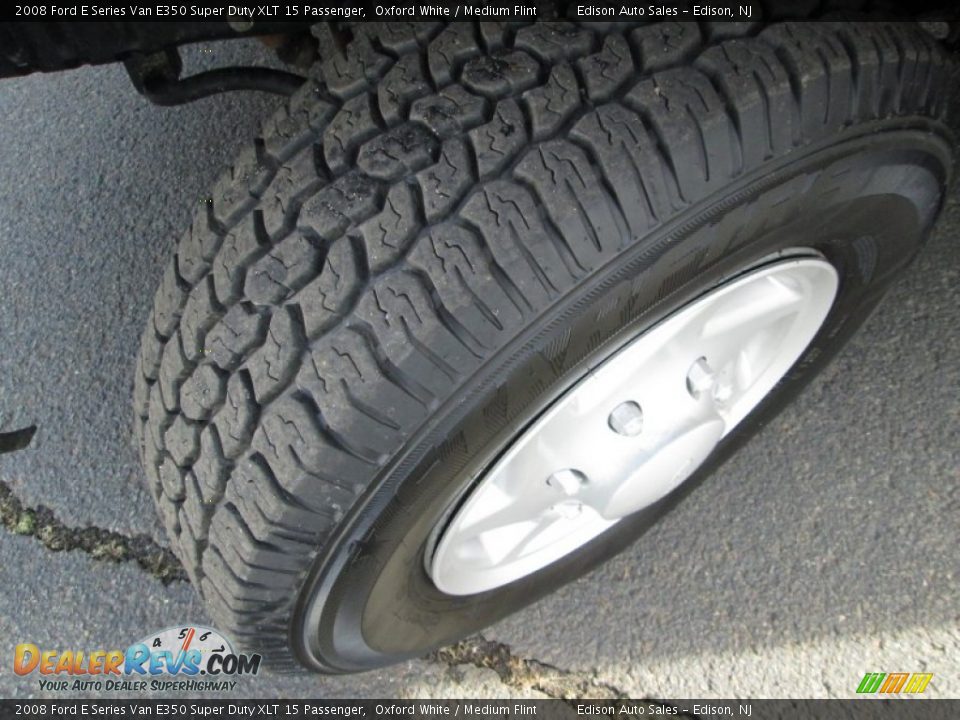 2008 Ford E Series Van E350 Super Duty XLT 15 Passenger Oxford White / Medium Flint Photo #27