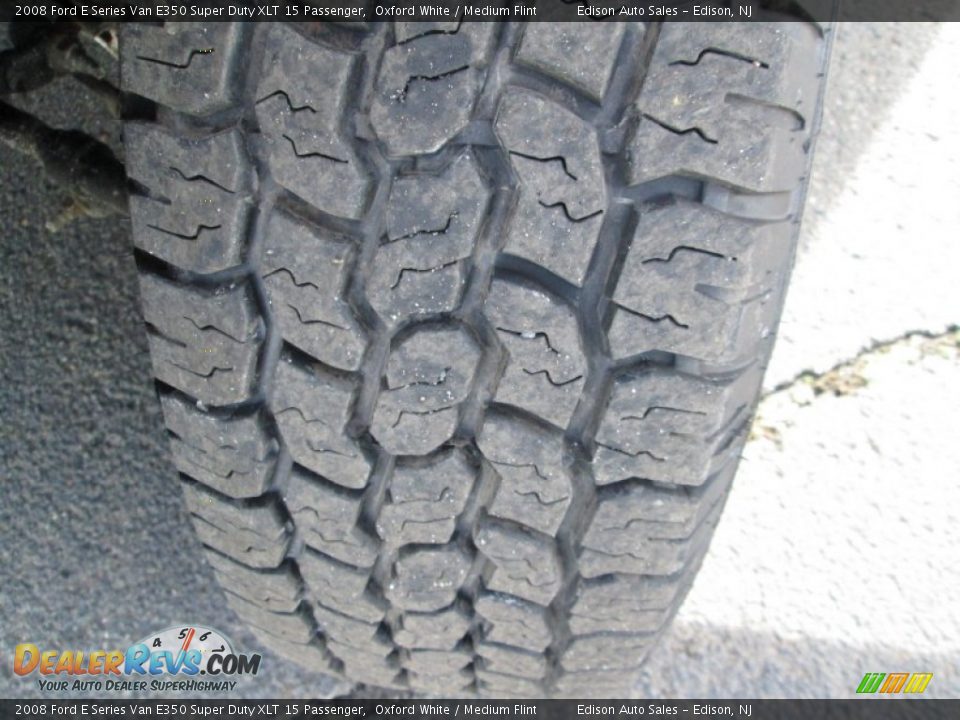 2008 Ford E Series Van E350 Super Duty XLT 15 Passenger Oxford White / Medium Flint Photo #28