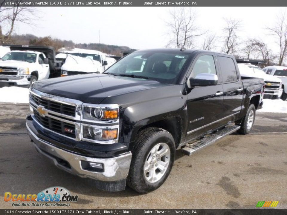 2014 Chevrolet Silverado 1500 LTZ Z71 Crew Cab 4x4 Black / Jet Black Photo #2