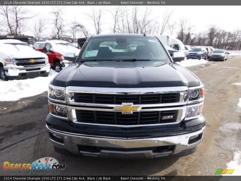 2014 Chevrolet Silverado 1500 LTZ Z71 Crew Cab 4x4 Black / Jet Black Photo #3