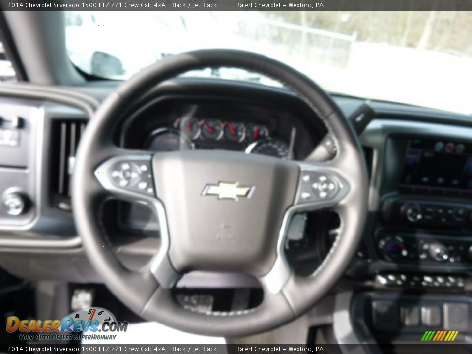 2014 Chevrolet Silverado 1500 LTZ Z71 Crew Cab 4x4 Black / Jet Black Photo #18