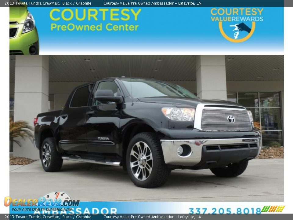 2013 Toyota Tundra CrewMax Black / Graphite Photo #1