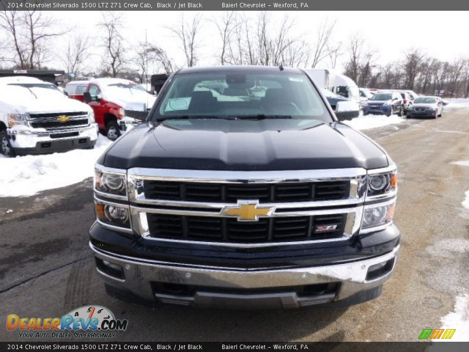 2014 Chevrolet Silverado 1500 LTZ Z71 Crew Cab Black / Jet Black Photo #3
