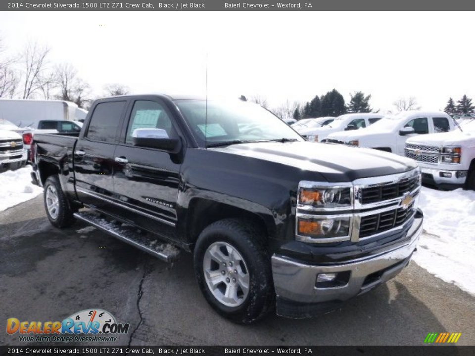 2014 Chevrolet Silverado 1500 LTZ Z71 Crew Cab Black / Jet Black Photo #4