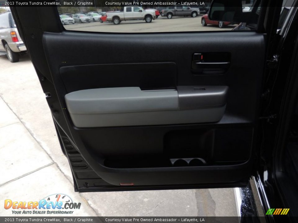 2013 Toyota Tundra CrewMax Black / Graphite Photo #11